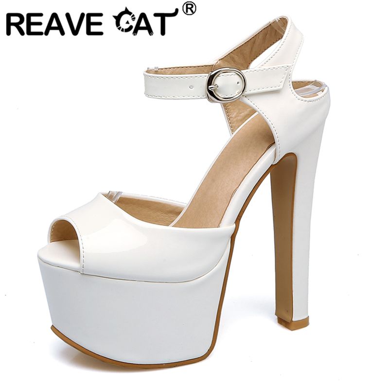 Women'S Shoes Kitten Heels - REAVE CAT Mode Vrouwen Sandalen Peep