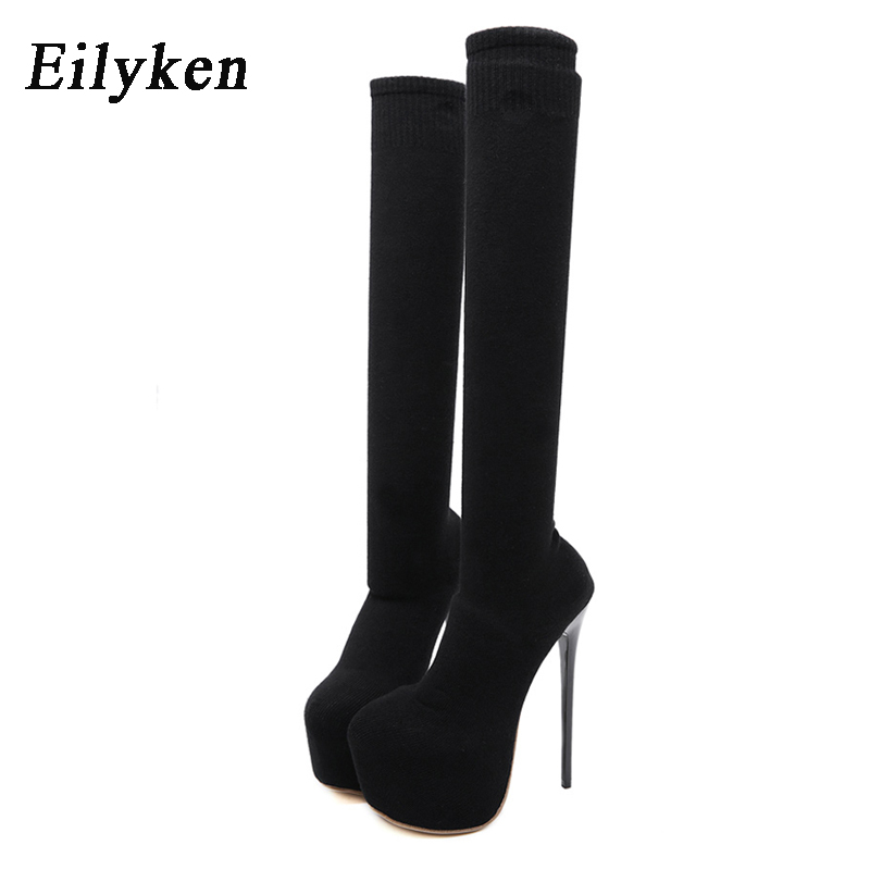 Sock Boot Women - Eilyken 17CM Platform Hakken Vrouw Over