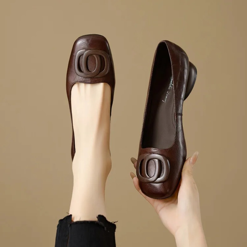 Women Shoes With Heels - Franse stijl damesschoenen Pumps Leren schoenen