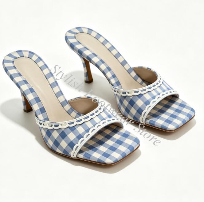 Zoete hemelsblauwe kanten slip - Women'S Shoes Kitten Heels recensie en prijs