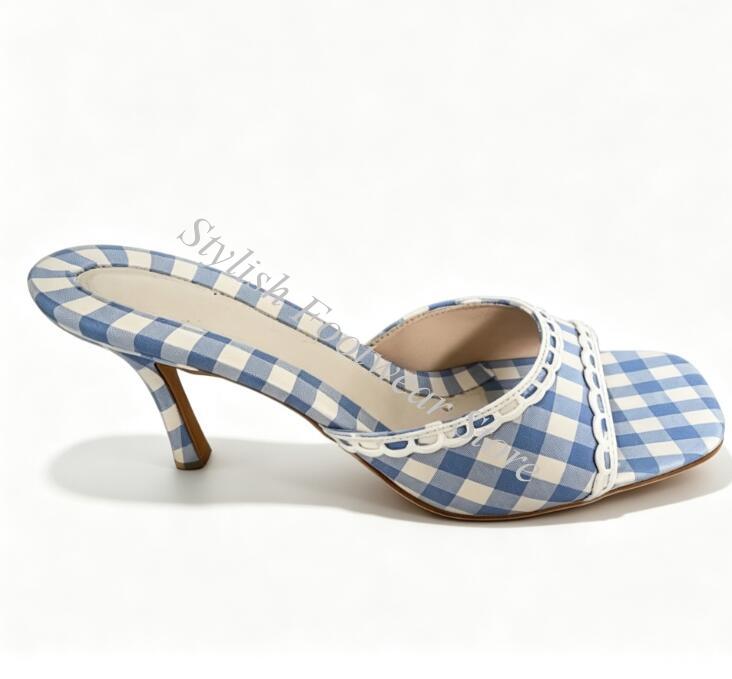 Zoete hemelsblauwe kanten slip - Women'S Shoes Kitten Heels recensie en prijs