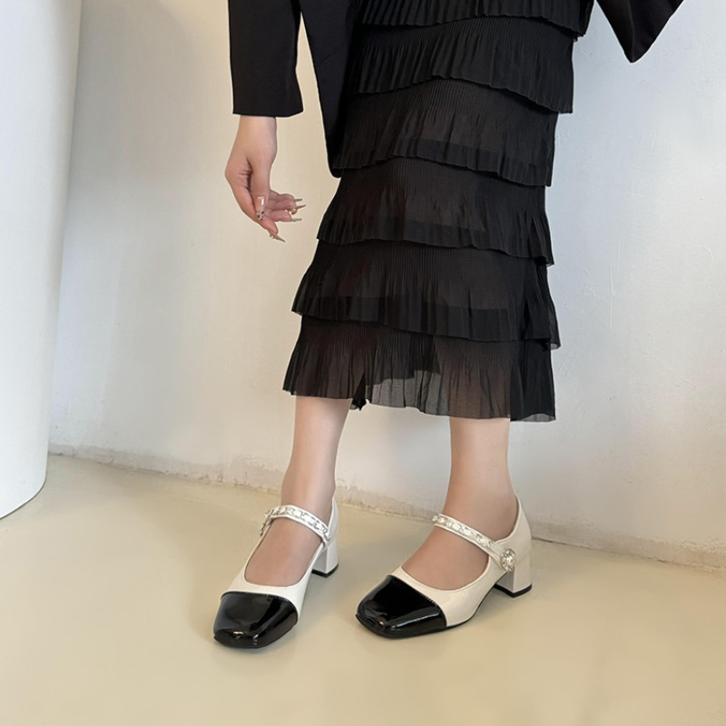 2026 Parelgespslippers met dik - Women Shoes With Heels recensie en prijs