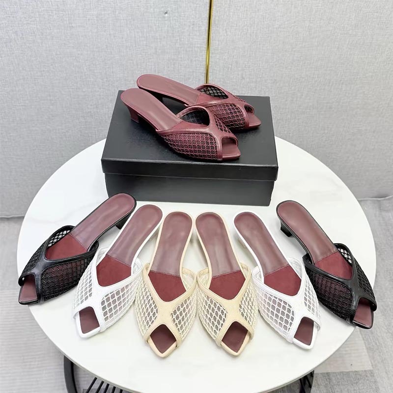 Dames Visnet Mesh Peeptoe Mule - Women Shoes Mules recensie en prijs