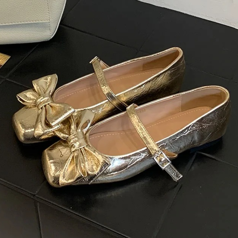 Leuke Strik Vierkante Teen Ont - Women Shoes Branded recensie en prijs