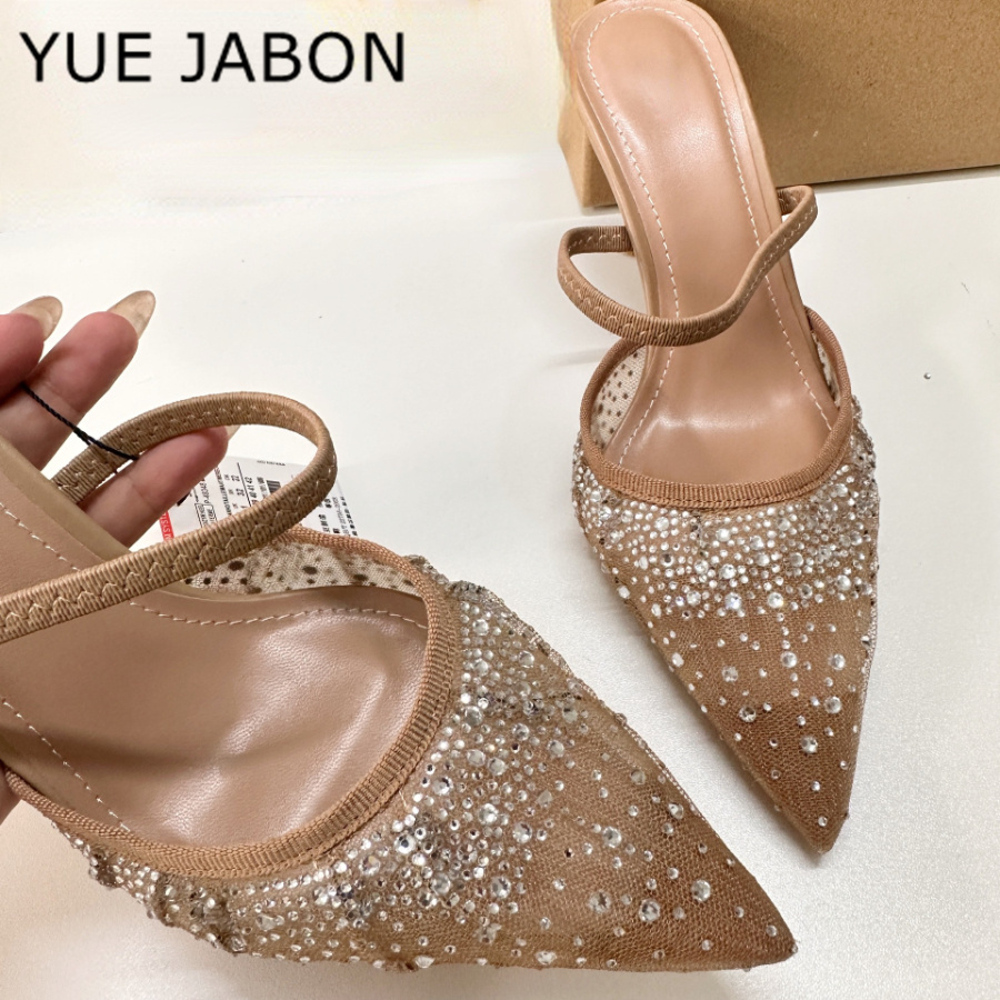 Mesh Strass Hoge Hak Sandalen  - Women Shoes Ysl recensie en prijs