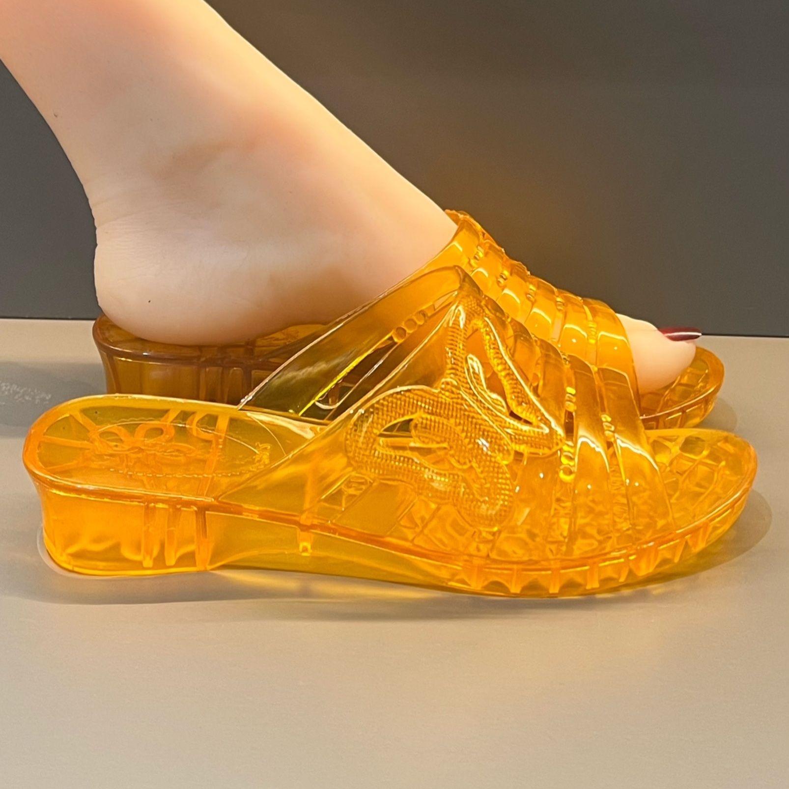 WFashion Paarse Glitter Jelly  - Women Shoes Mules recensie en prijs