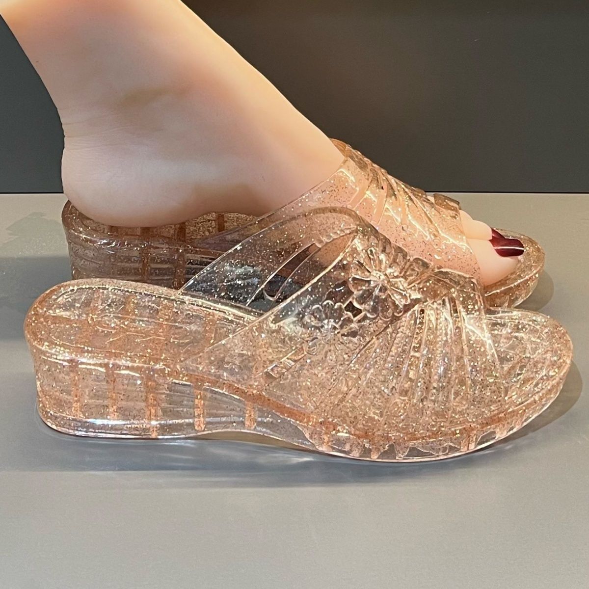WFashion Paarse Glitter Jelly  - Women Shoes Mules recensie en prijs