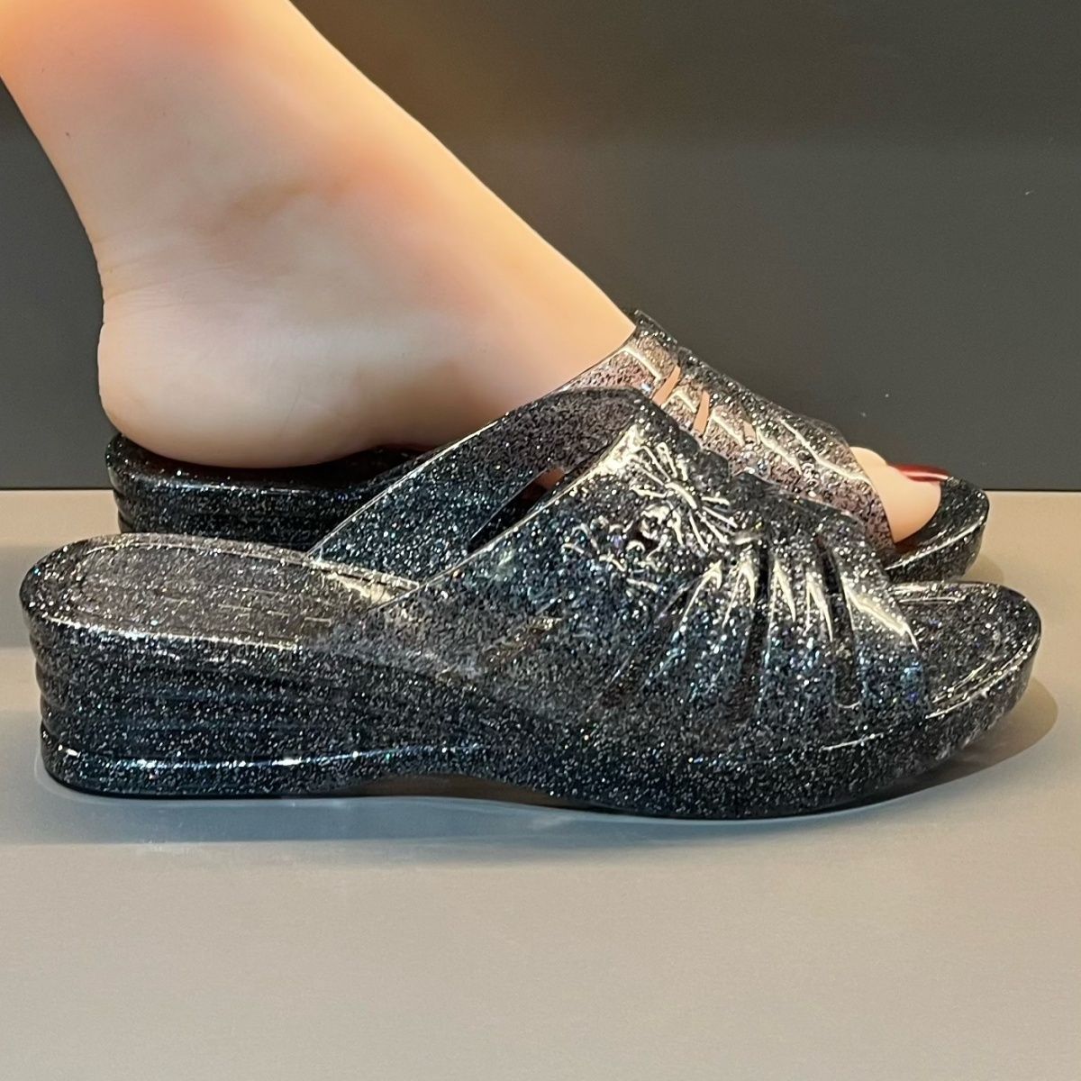 WFashion Paarse Glitter Jelly  - Women Shoes Mules recensie en prijs