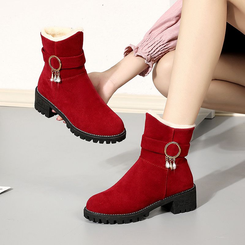 Grote rode halfhoge suède dame - Women'S Shoes Trending 2025 recensie en prijs